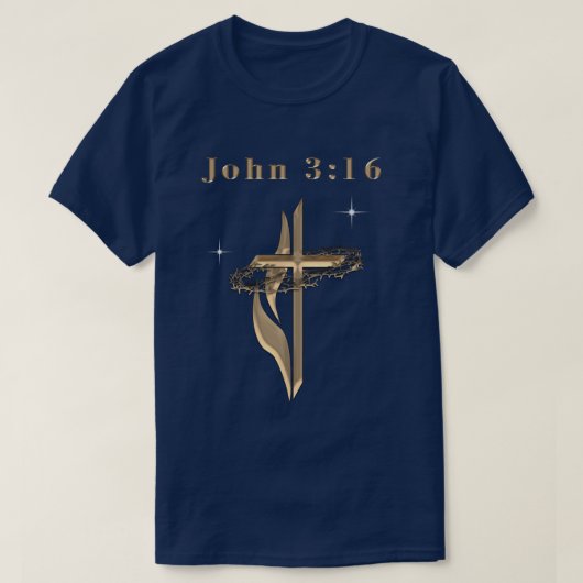ヨハネ 3:16 Tシャツ (デザイン正面)