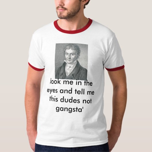 ヨハンカール・フリードリヒ・ガウス Tシャツ (正面)