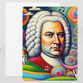 ヨハンセバスチャンバッハポートレート 招待状 (正面/裏面)