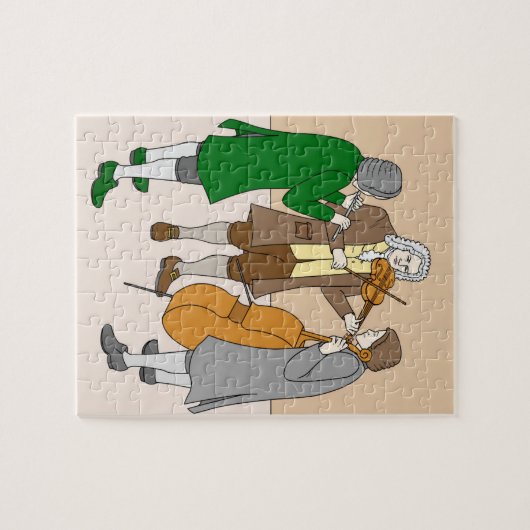 ヨハンセバスティアンバッハパズルフールキンダー ジグソーパズル (横)