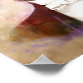 ヨハン・シュトラウス(息子)ポートレートの水彩スタイル ポスター (角)