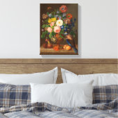 ヨハン・ジョルグセイツヴィンテージ花鳥付き作品 キャンバスプリント (インサイチュ (寝室))