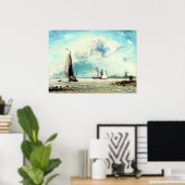 ヨハン・ジョンジントのセーリングボート ポスター (ホームオフィス)
