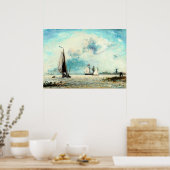 ヨハン・ジョンジントのセーリングボート ポスター (キッチン)