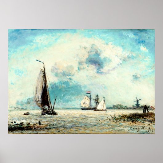 ヨハン・ジョンジントのセーリングボート ポスター (正面)