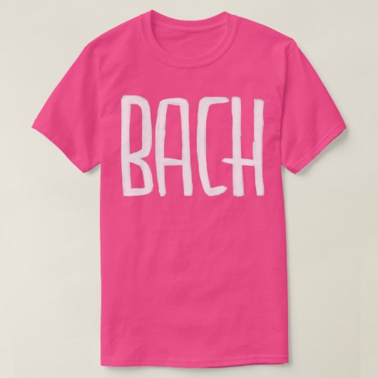 ヨハン・セバスチャン・バクラシカルハ作曲家バッハ Tシャツ (デザイン正面)