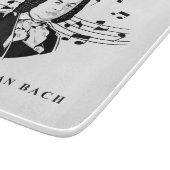 ヨハン・セバスチャン・バッハポートレートとバストとノート カッティングボード (角)