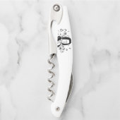 ヨハン・セバスチャン・バッハポートレートとバストとノート ソムリエナイフ (正面)