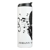 ヨハン・セバスチャン・バッハポートレートとバストとノート タンブラー (回転左)