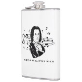 ヨハン・セバスチャン・バッハポートレートとバストとノート フラスク (左)