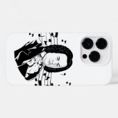 ヨハン・セバスチャン・バッハポートレートとバストとノート Case-Mate iPhoneケース (裏面 (横))