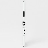 ヨハン・セバスチャン・バッハポートレートとバストとノート iPhoneケース (右側)