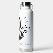 ヨハン・セバスチャン・バッハポートレート/メモ付きバスト ウォーターボトル (背面)