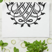 ヨハン・セバスチャン・バッハ印鑑クレストモノグラム記章 キッチンタオル (折り畳み)