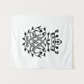 ヨハン・セバスチャン・バッハ印鑑クレストモノグラム記章 タペストリー (正面(横))