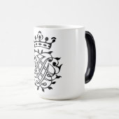 ヨハン・セバスチャン・バッハ印鑑クレストモノグラム記章 モーフィングマグカップ (正面右)