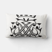 ヨハン・セバスチャン・バッハ印鑑クレストモノグラム記章 ランバークッション (裏面)