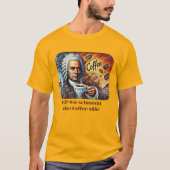 ヨハン・セバスチャン・バッハ・カフィー男子の基本Tシャツ Tシャツ (正面)