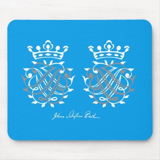 ヨハン・セバスチャン・バッハ・シーゲルJSB + BSJ マウスパッド (正面)