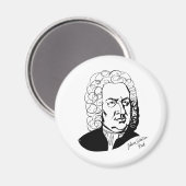 ヨハン・セバスチャン・バッハ マグネット (正面/裏面)