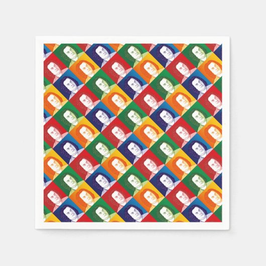 ヨハン・セバスチャン・バッハimマンガートスティル スタンダードカクテルナプキン (正面)