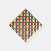 ヨハン・セバスチャン・バッハimマンガートスティル スタンダードカクテルナプキン (角)