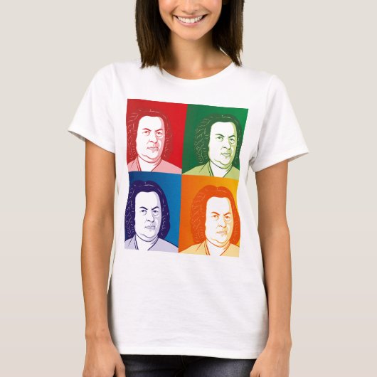 ヨハン・セバスチャン・バッハimマンガートスティル tシャツ (正面)