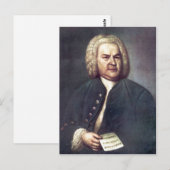 ヨハン・セバスチャン・バッハin Jahre 1746, mit R?tselkan ポストカード (正面/裏面)
