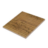 ヨハン・セバスティアン・バッハによるヴィンテージ楽譜 タイル (側面)