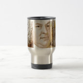 ヨハン・セバスティアン・バッハの肖像画（ベージュ） トラベルマグ (中央)