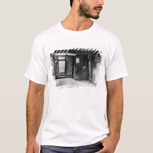 ヨハン・ゼバスティアン・バッハの家のインテリア Tシャツ (正面)