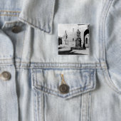 ヨハン・ゼバスティアン・バッハの彫像 缶バッジ (インサイチュ)