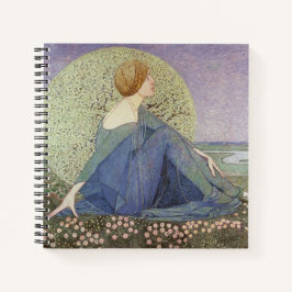 ヨハン・ハインリッヒ・ヴォゲラービューティフル・ウーマン ノートブック