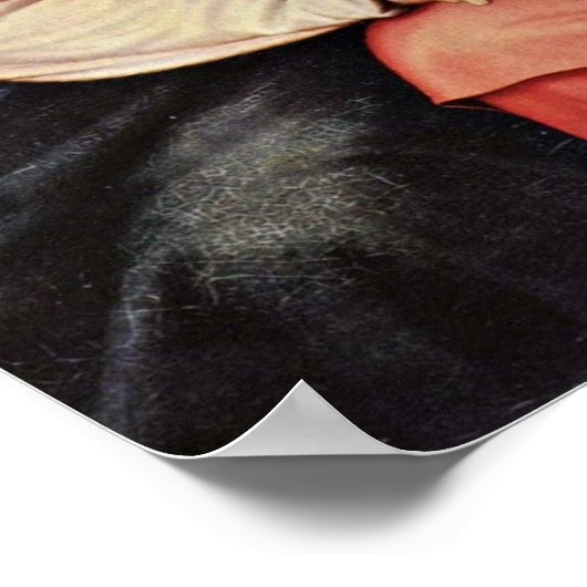 ヨハン・フリードリッヒ・オーバーベック – イタリアとゲルマニア ポスター (角)