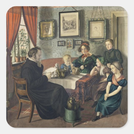 ヨハン・ヴィルヘルム・ラテンベルク牧師と彼の スクエアシール (正面)