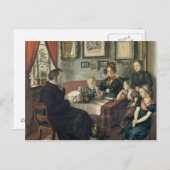 ヨハン・ヴィルヘルム・ラテンベルク牧師と彼の ポストカード (正面/裏面)