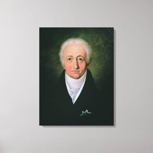 ヨハン・ヴォルフガング・フォン・ゲーテポートレート, 1818 キャンバスプリント (正面)