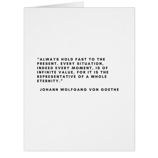 ヨハン・ヴォルフガング・フォン・ゲーテ・カード (正面)