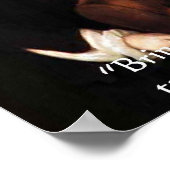 ヨハン・S・バッハと彼の有名なコーヒー引用文ポスター ポスター (角)