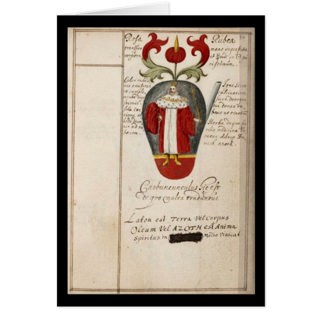 ヨハンGrasshoff 1620のプレート15による錬金術のノート (正面)