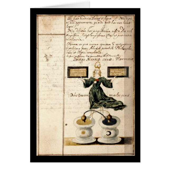 ヨハンGrasshoff 1620のプレート4による錬金術のノート (正面)