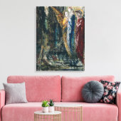 ヨブと天使, c.1890 キャンバスプリント (インサイチュ (リビング))