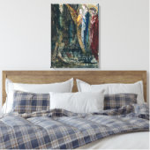 ヨブと天使, c.1890 キャンバスプリント (インサイチュ (寝室))