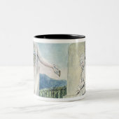 ヨブ記のイラストレーション ツートーンマグカップ (中央)