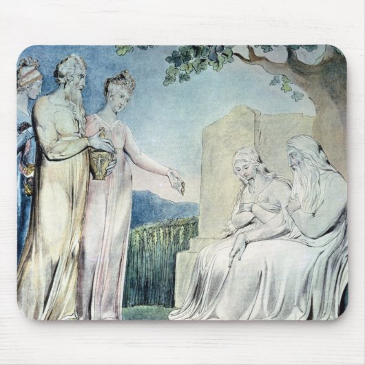 ヨブ記のイラストレーション マウスパッド (正面)