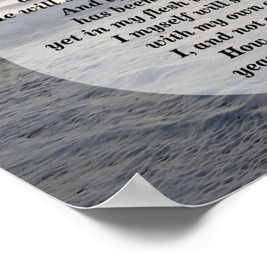 ヨブ19:25-27わたしの救い主は生きる！ ポスター (角)