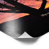 ヨブ37:14ストップと神の事を考え疑問に思る フォトプリント            (角)