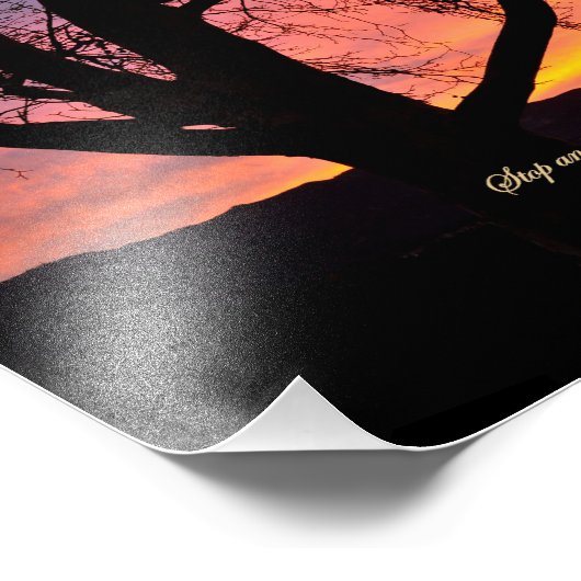 ヨブ37:14ストップと神の事を考え疑問に思る フォトプリント            (角)