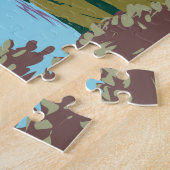 ヨホナショナルパークカナダトラベルアートヴィンテージ ジグソーパズル (側面)