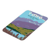 ヨホナショナルパークカナダトラベルアートヴィンテージ マグネット (左側)